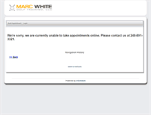 Tablet Screenshot of marcwhitegolf.uschedule.com