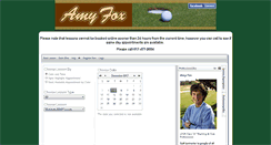 Desktop Screenshot of amyfoxgolf.uschedule.com