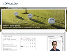 Tablet Screenshot of bartoncreekgolfacademy.uschedule.com