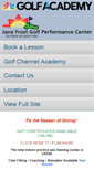 Mobile Screenshot of janefrostgolfschools.uschedule.com