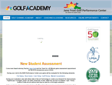 Tablet Screenshot of janefrostgolfschools.uschedule.com