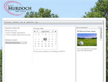 Tablet Screenshot of murdochgolf.uschedule.com