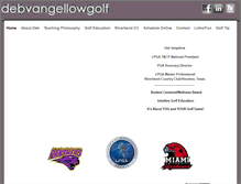 Tablet Screenshot of debvangellowgolf.uschedule.com